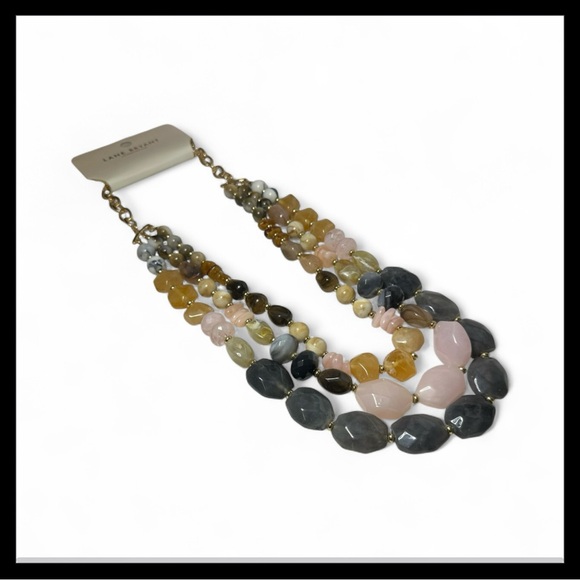 Lane Bryant 3 Strand Multicolor Beaded Necklace NWT $35 - Picture 4 of 5